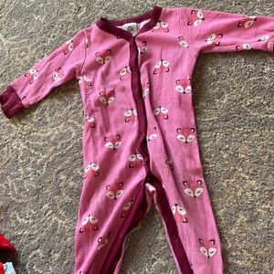 Pink fox print PJ